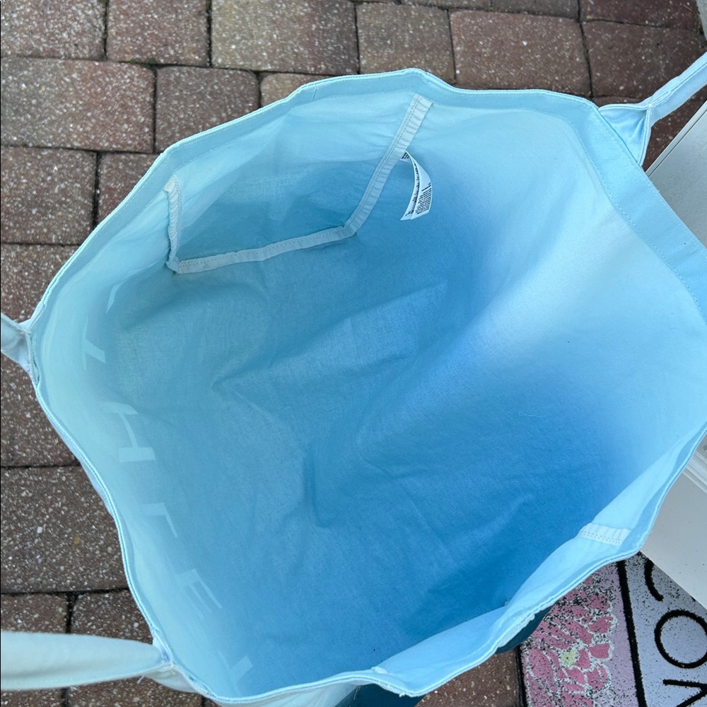 NWOT - ATHLETA Blue Ombré Logo Tote Bag - Picture 4 of 4